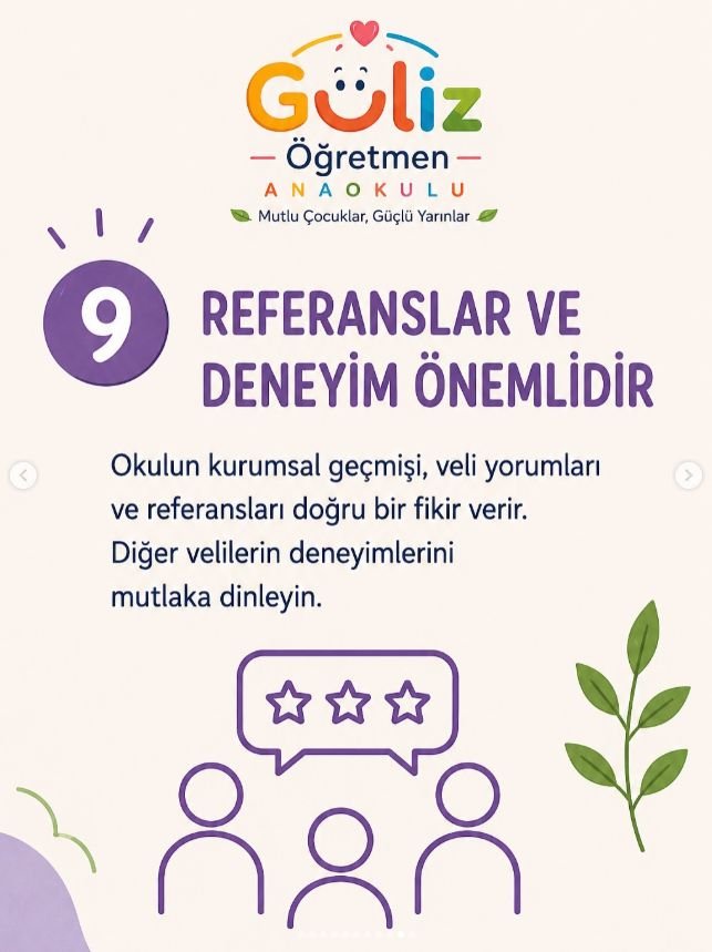 Anaokulu seçerken referans ve veli yorumlarının önemi